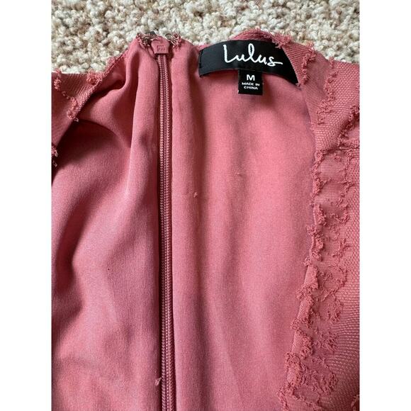 LULU's "Cherish the moment" Dress, size Medium, Rusty Rose - Picture 4 of 14